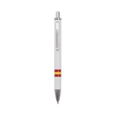 Producto Bolígrafo blanco con bandera de España