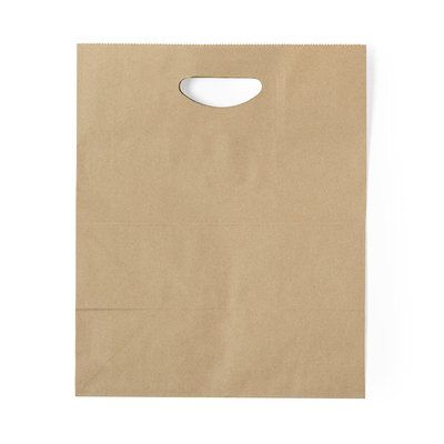 Producto Bolsa Papel 80g/m2 con Fuelle y Asa Troquelada