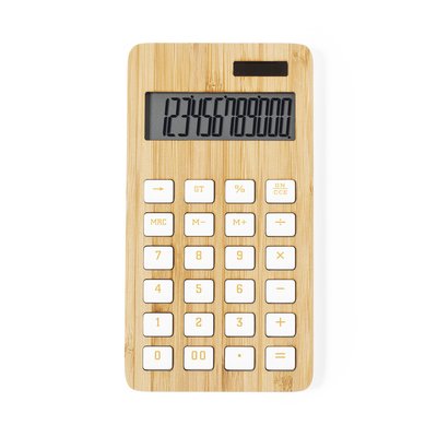 Producto Calculadora Solar 12 Dígitos Bambú
