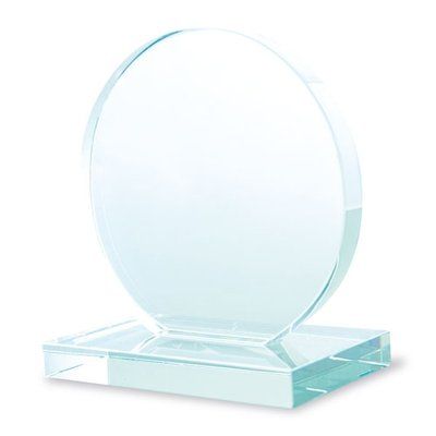 Producto Cristal Redondo con Base y Estuche Regalo
