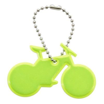 Producto Llavero Reflectante Bici en Amarillo