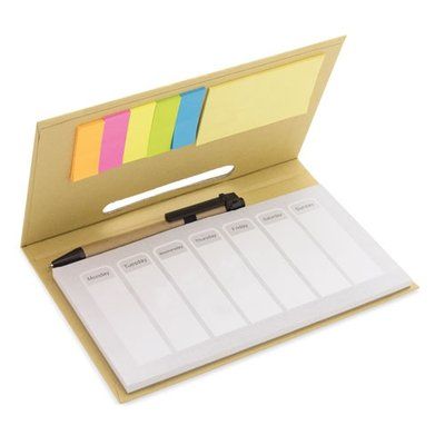 Producto Notas Marcadores y Agenda Semanal con Bolígrafo