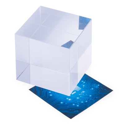 Producto Pisapapeles cuadrado de cristal