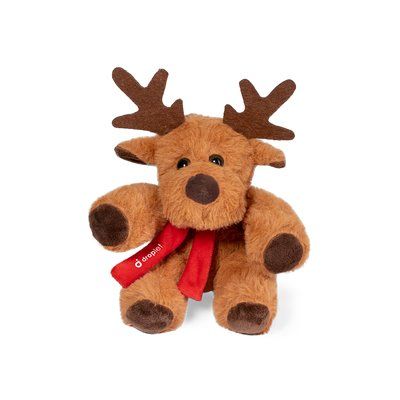 Producto Reno Navideño de Peluche con Bufanda Personalizable