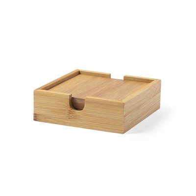 Producto Set 4 Posavasos de Bambú Lacado