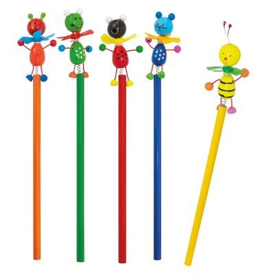 Producto Set de 5 lápices con figuras de animales