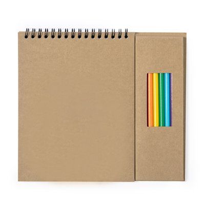 Producto Set de lápices y bloc reciclado