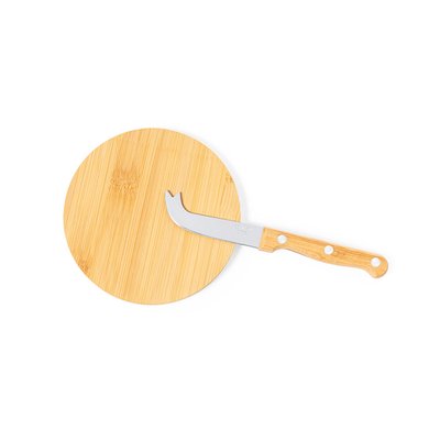 Producto Set de quesos en acero inox y bambú