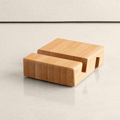 Producto Soporte Móvil Bambú Ecológico