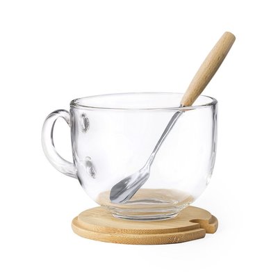 Producto Taza Ecológica con tapa y cuchara a juego