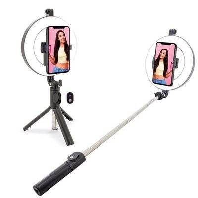 Producto Trípode Aro 3 Modos Luz y Mando BT