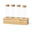 Producto Especiero bambú con 4 tarros de cristal