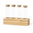 Producto Especiero bambú con 4 tarros de cristal