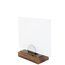 Producto Placa Dual de Cristal con Peana de Madera