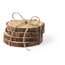 Producto Set de madera de pino con 4 posavasos