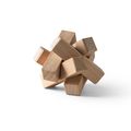 Puzzle de madera en forma de estrella