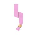 Pulsera RPET con Cierre de Bambú Rosa