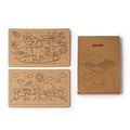 Puzzle de cartón reciclado