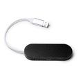 Puerto USB dos salidas USB  y una C Negro Talla Única Adulto