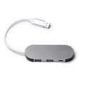 Puerto USB dos salidas USB  y una C Plata