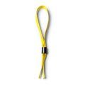 Pulsera ajustable de poliéster con cierre de seguridad Amarillo Talla Única Adulto