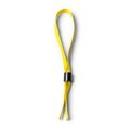 Pulsera ajustable de poliéster con cierre de seguridad Amarillo