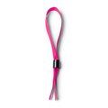 Pulsera ajustable de poliéster con cierre de seguridad Fucsia Talla Única Adulto