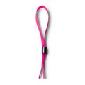 Pulsera ajustable de poliéster con cierre de seguridad Fucsia