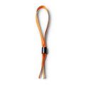 Pulsera ajustable de poliéster con cierre de seguridad Naranja Talla Única Adulto