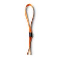 Pulsera ajustable de poliéster con cierre de seguridad Naranja