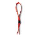 Pulsera ajustable de poliéster con cierre de seguridad Rojo Talla Única Adulto