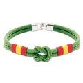 Pulsera Nudo con Bandera España Verde