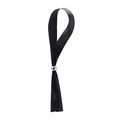 Pulsera de poliéster ajustable Negro Talla Única Adulto