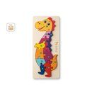 Puzzle Dinosaurio Numerado en Madera Pino