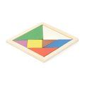 Puzzle de madera natural con 7 piezas