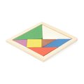 Puzzle de madera natural con 7 piezas