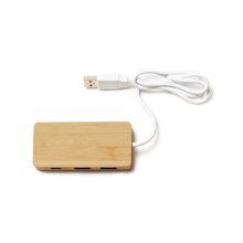 Puerto con dos salidas USB y una Tipo C Madera