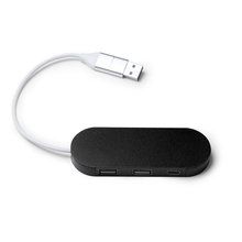 Puerto USB dos salidas USB  y una C Negro