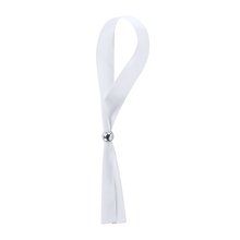 Pulsera de poliéster ajustable Blanco
