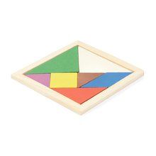Puzzle de madera natural con 7 piezas Crudo Talla Única Adulto
