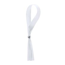 Pulsera de poliéster ajustable Blanco