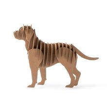 Puzzle 3D de cartón kraft Perro Talla Única Infantil