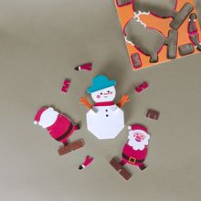 Puzzle 3D de cartón Navidad