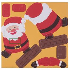 Puzzle 3D de cartón Navidad | Frontal | 25 x 12