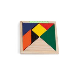 Puzzle Tangram de madera | En el marco | 60 x 5