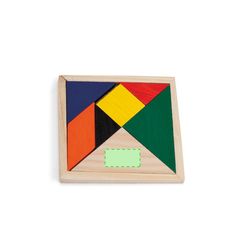 Puzzle Tangram de madera | Centrado | 30 x 15