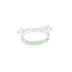 Pulsera Ajustable de Poliéster | En el cuerpo de la pulsera | 40 x 5