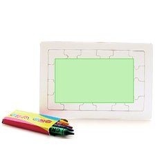 Puzzle personalizado para colorear con ceras | Centrado | 100 x 65