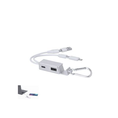 Puerto USB cargador aluminio reciclado