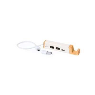 Puerto USB con soporte para smartphone